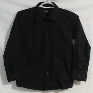 GEORGE | size 8 | Classic Black Dress Shirt | Chest Pocket | NWOT